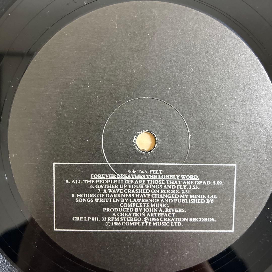 FELT 輸入12inchレコード　1985年