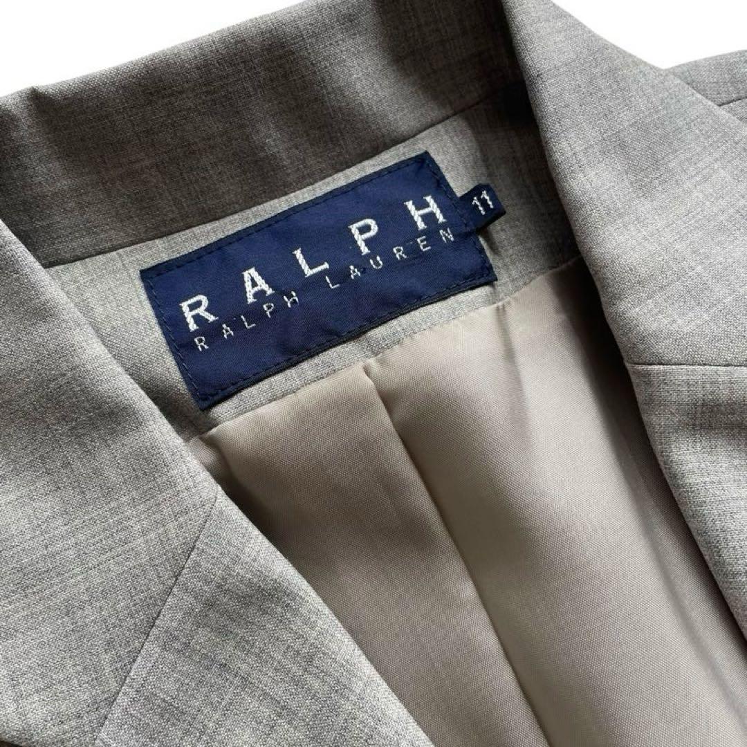 希少【RALPH LAUREN】日本製 ウール100% テーラードジャケット L
