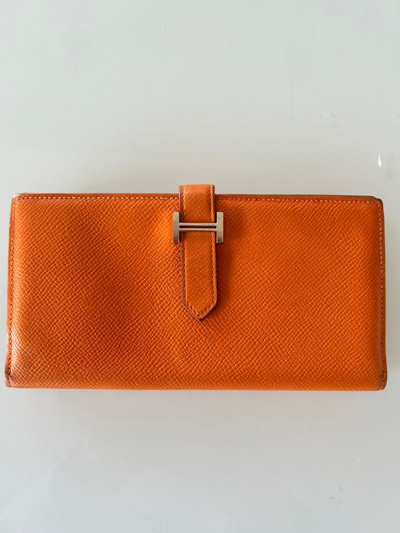 エルメス べアン シルバー金具 長財布