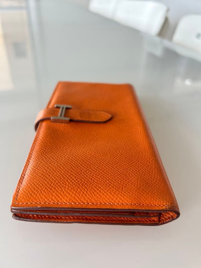 エルメス べアン シルバー金具 長財布