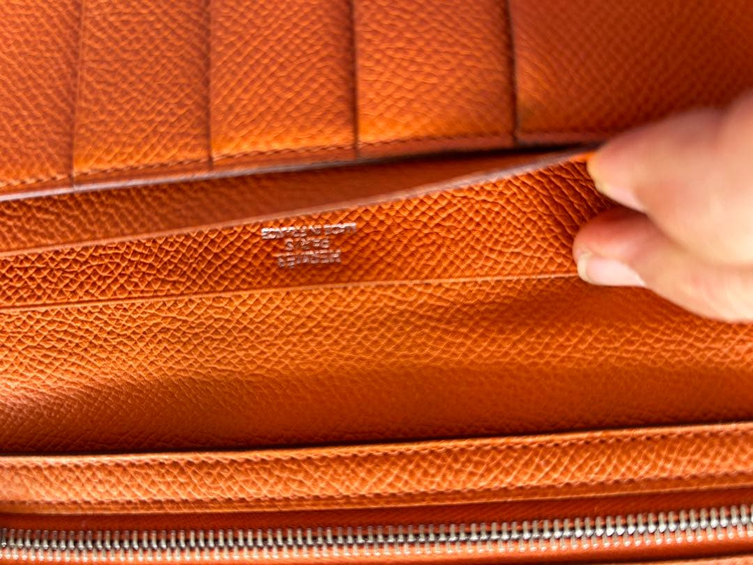 エルメス べアン シルバー金具 長財布