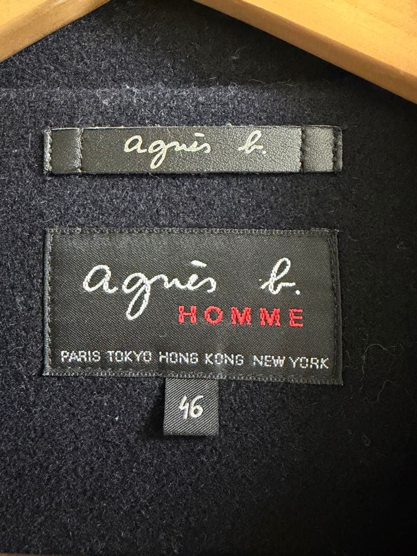 極美品 アニエスベー オム　ダッフルコート 46
