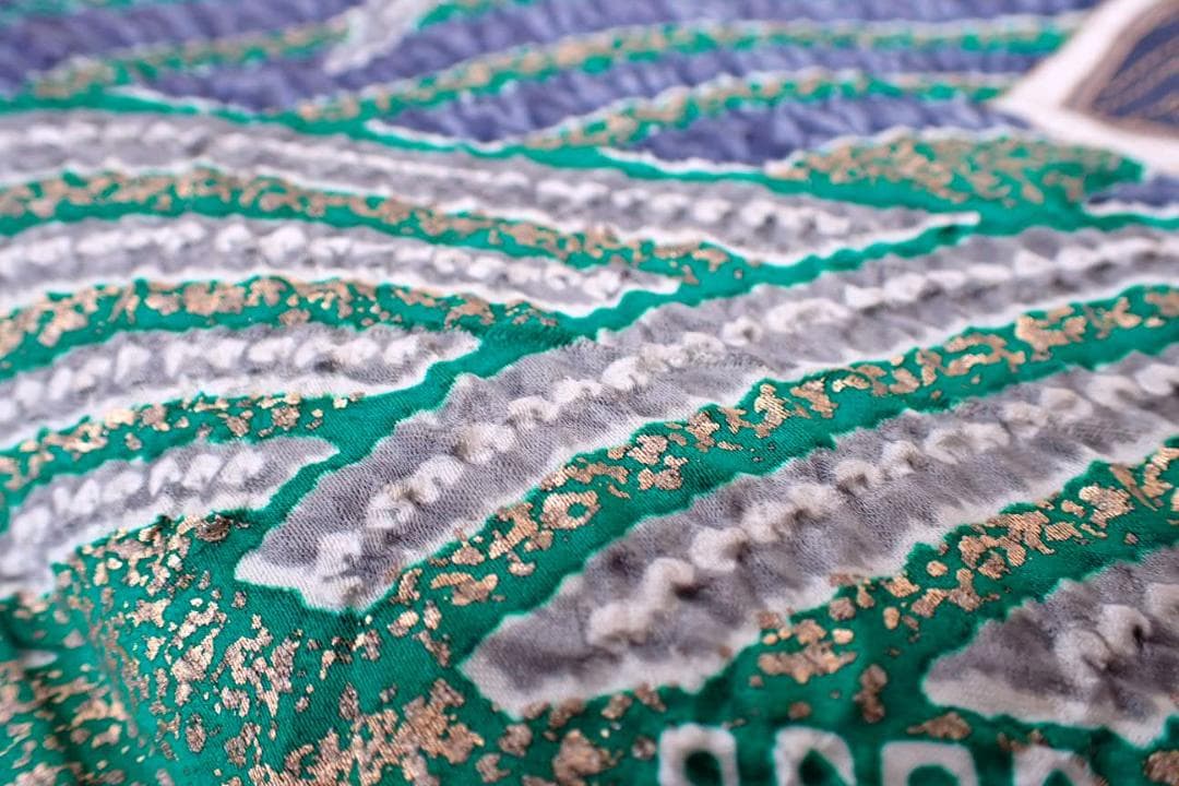 極上品 正絹 振袖 袋帯 2点セット 金彩 辻が花 藤に蝶 絞り 身丈156cm