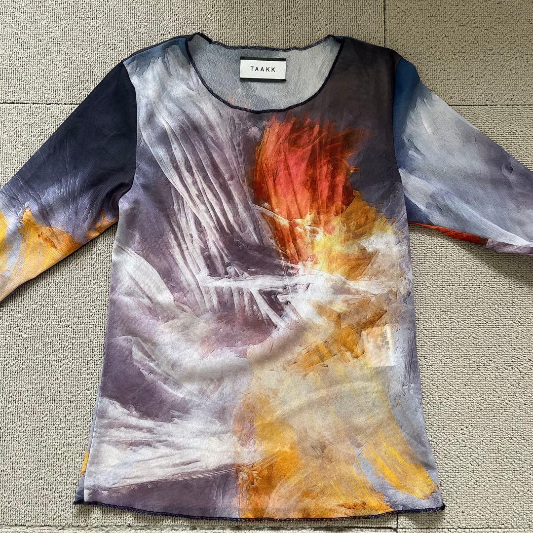 【完売品】TAAKK ターク　TULLE T-SHIRTS チュールTシャツ　Ｍ