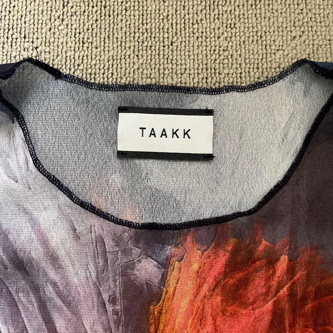 【完売品】TAAKK ターク　TULLE T-SHIRTS チュールTシャツ　Ｍ