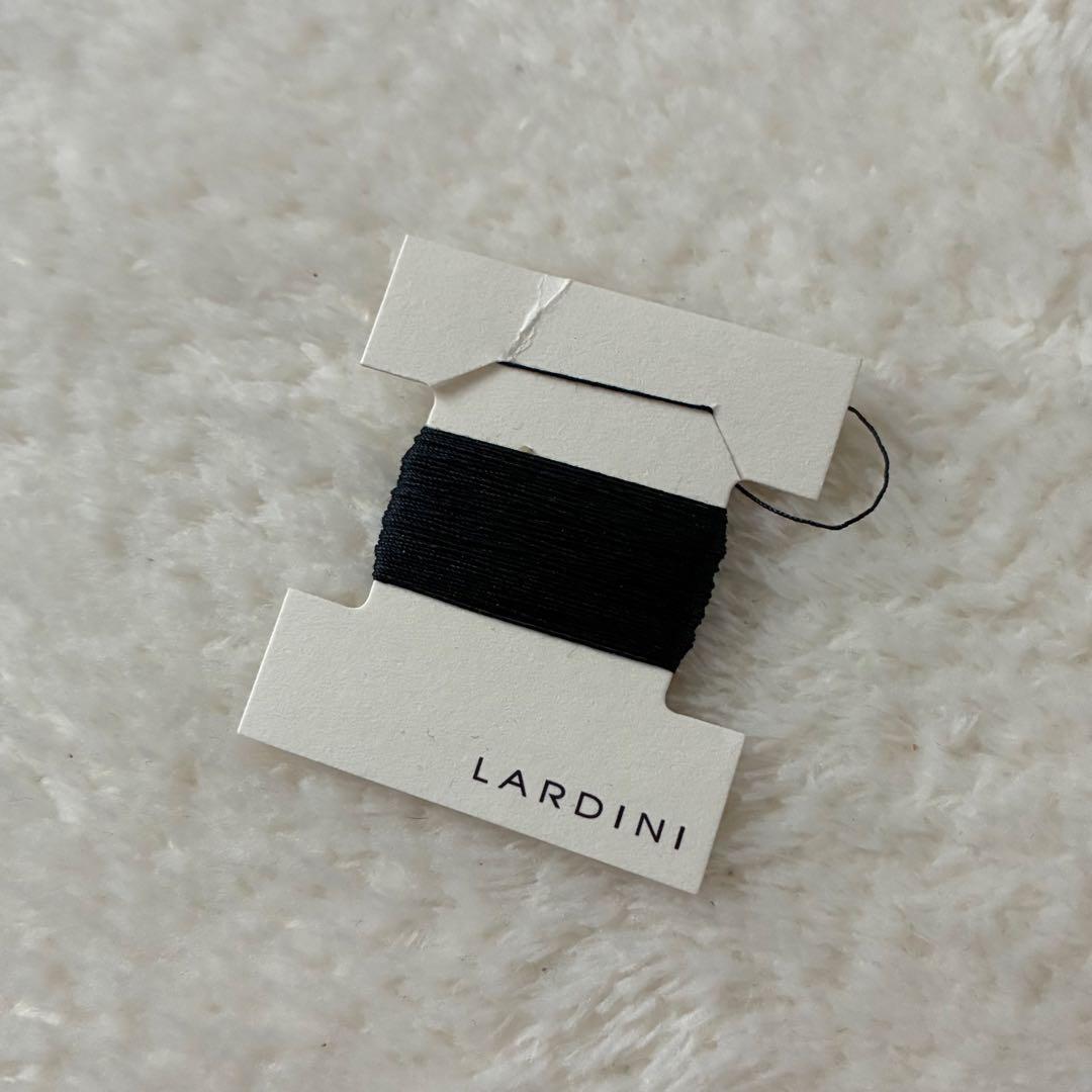 【未使用級】LARDINI ブートニエール付 ネイビーテーラードジャケット 48