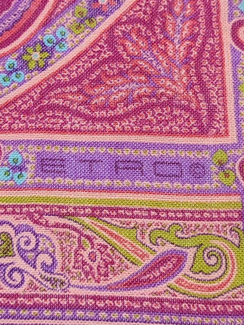 値下げ♪ETRO エトロ ペイズリー柄 ストール ウール