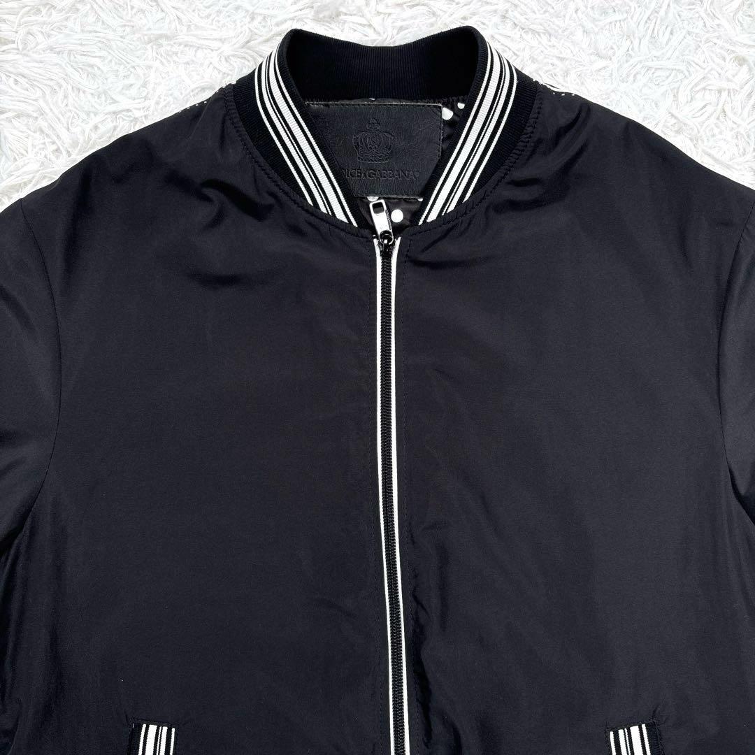 ✨美品✨D&G ドルチェアンドガッバーナ　ブルゾン　スタジャン　ドット柄　黒