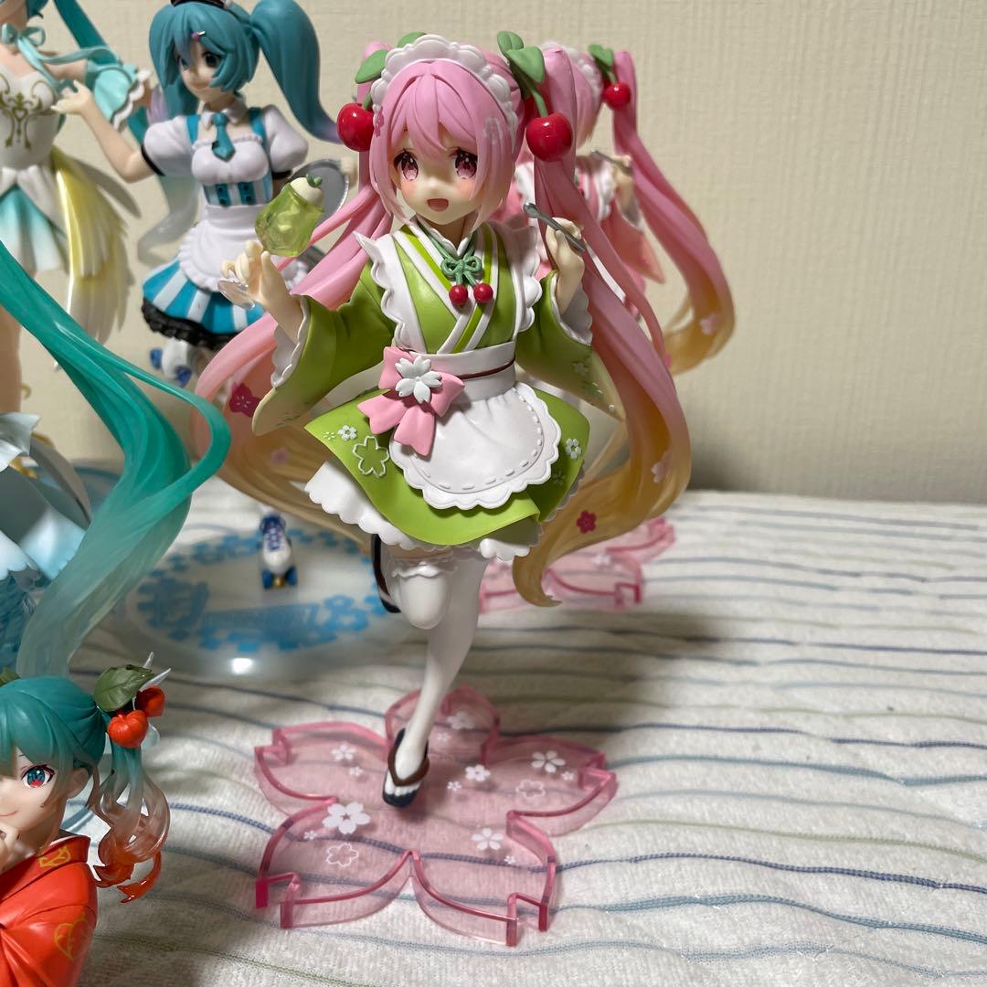 初音ミク フィギュア 桜ミク　タイクレ限定　マスコット　9点セット