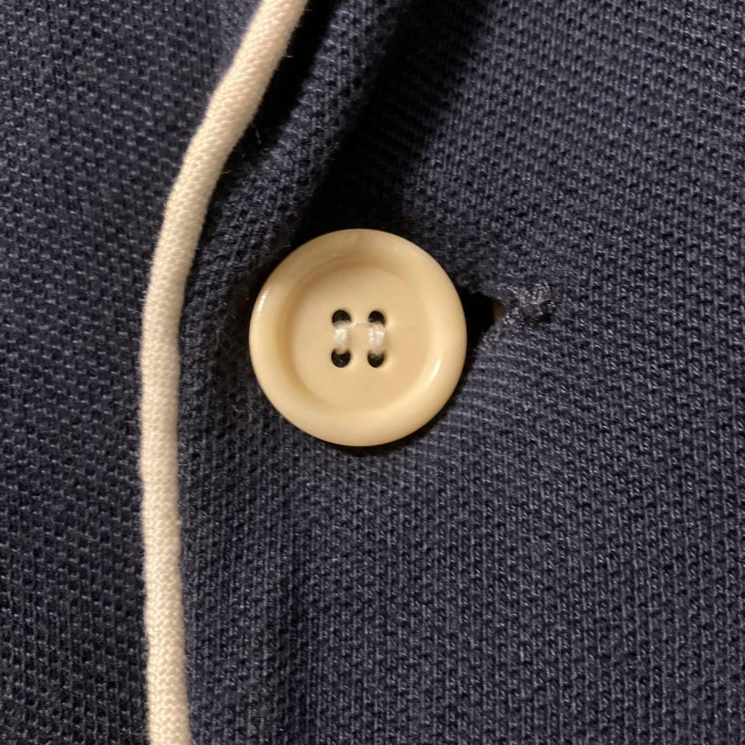 BAND OF OUTSIDERS ピケ　パイピングジャケット　ネイビー　2