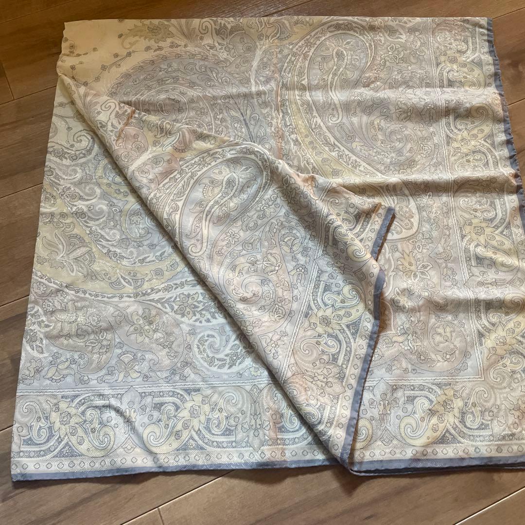 ETRO ウールシルク　ペイズリー柄 ストール