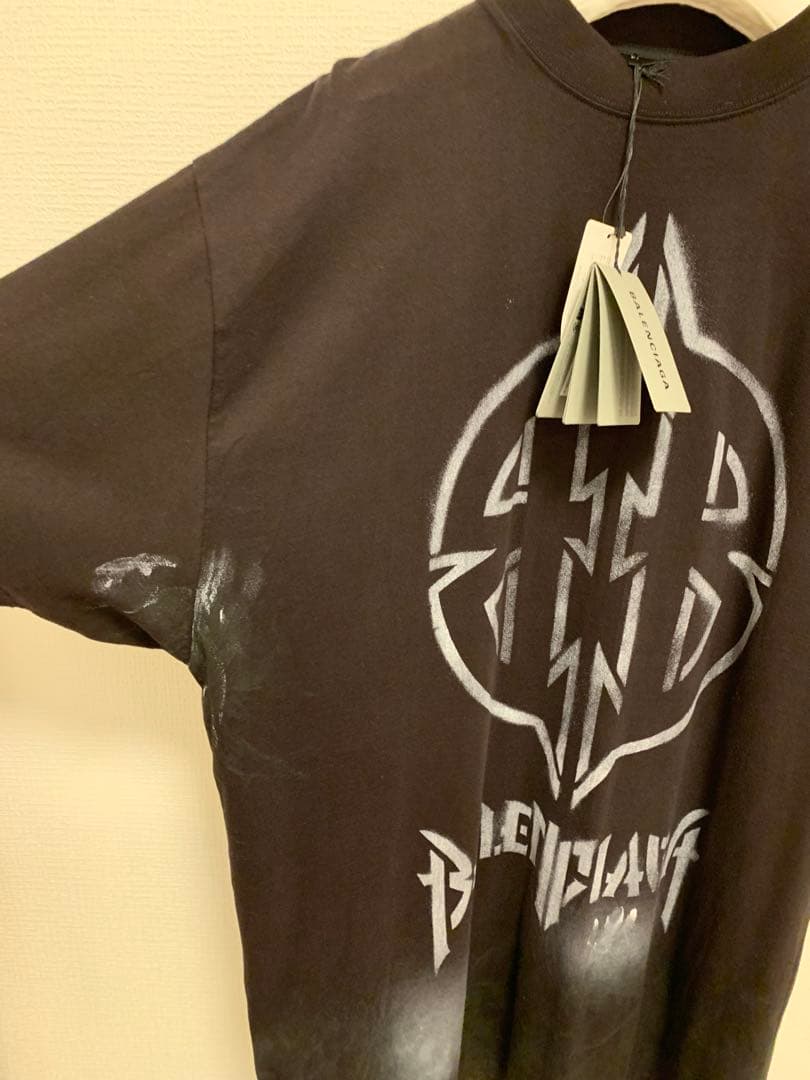 新品未使用タグ付き　国内正規　バレンシアガ　メタルロゴオーバーサイズTシャツ