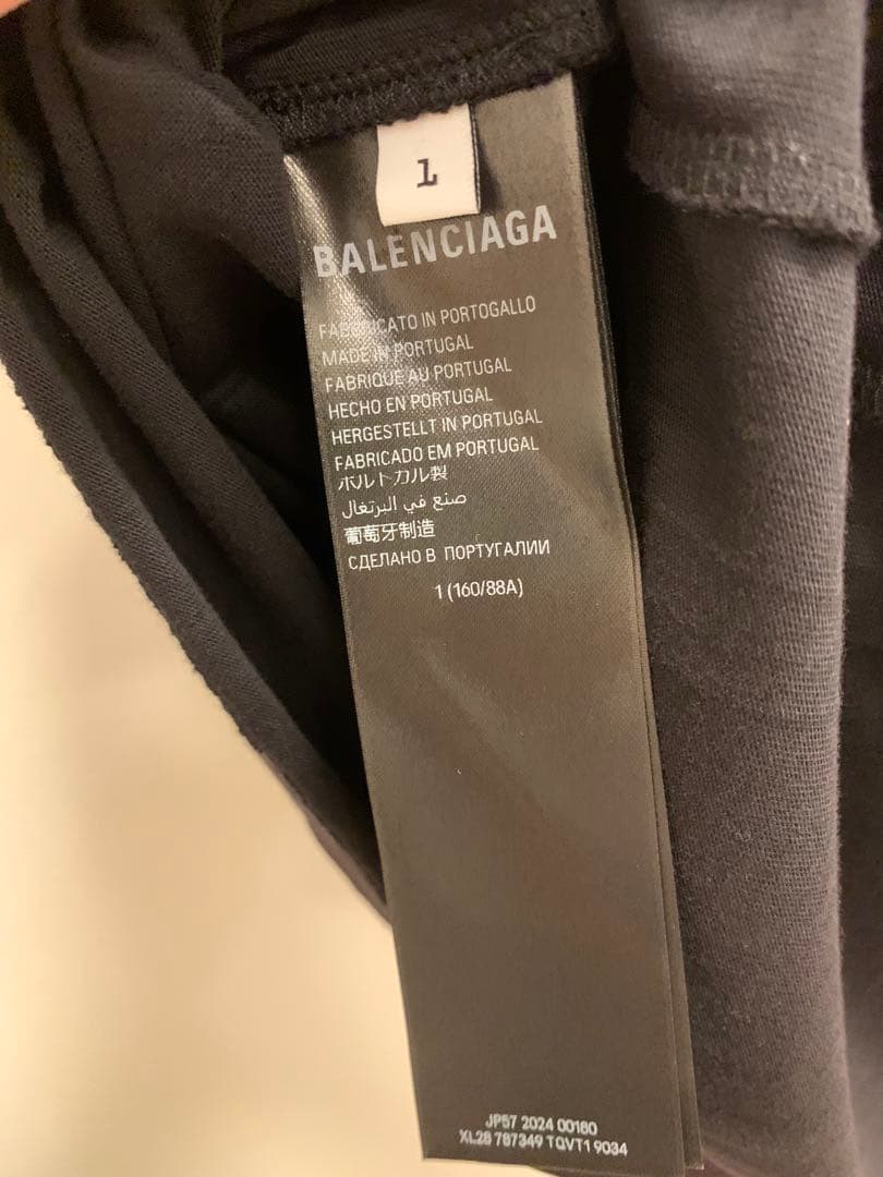 新品未使用タグ付き　国内正規　バレンシアガ　メタルロゴオーバーサイズTシャツ