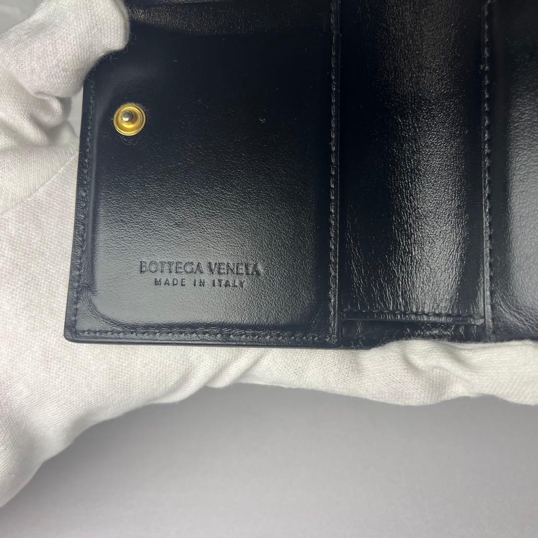 BOTTEGA VENETA カセット 二つ折り 財布 美品 ボッテガ ブラック