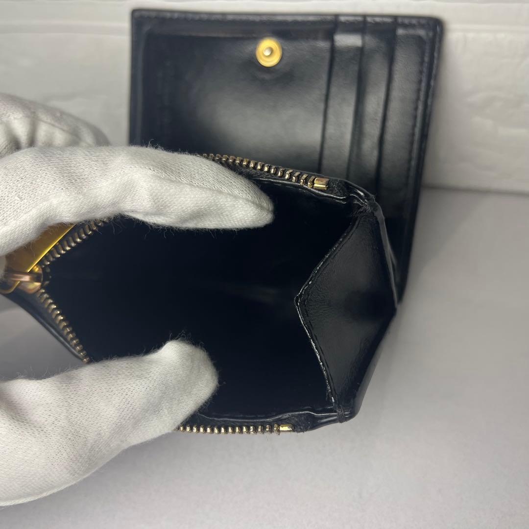 BOTTEGA VENETA カセット 二つ折り 財布 美品 ボッテガ ブラック