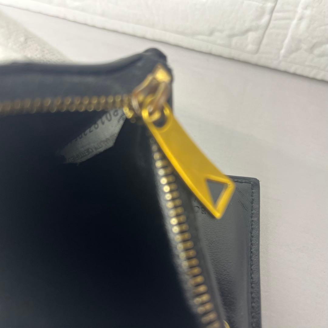 BOTTEGA VENETA カセット 二つ折り 財布 美品 ボッテガ ブラック