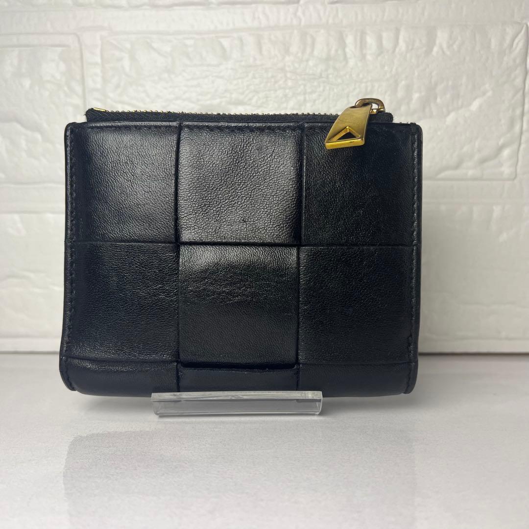 BOTTEGA VENETA カセット 二つ折り 財布 美品 ボッテガ ブラック