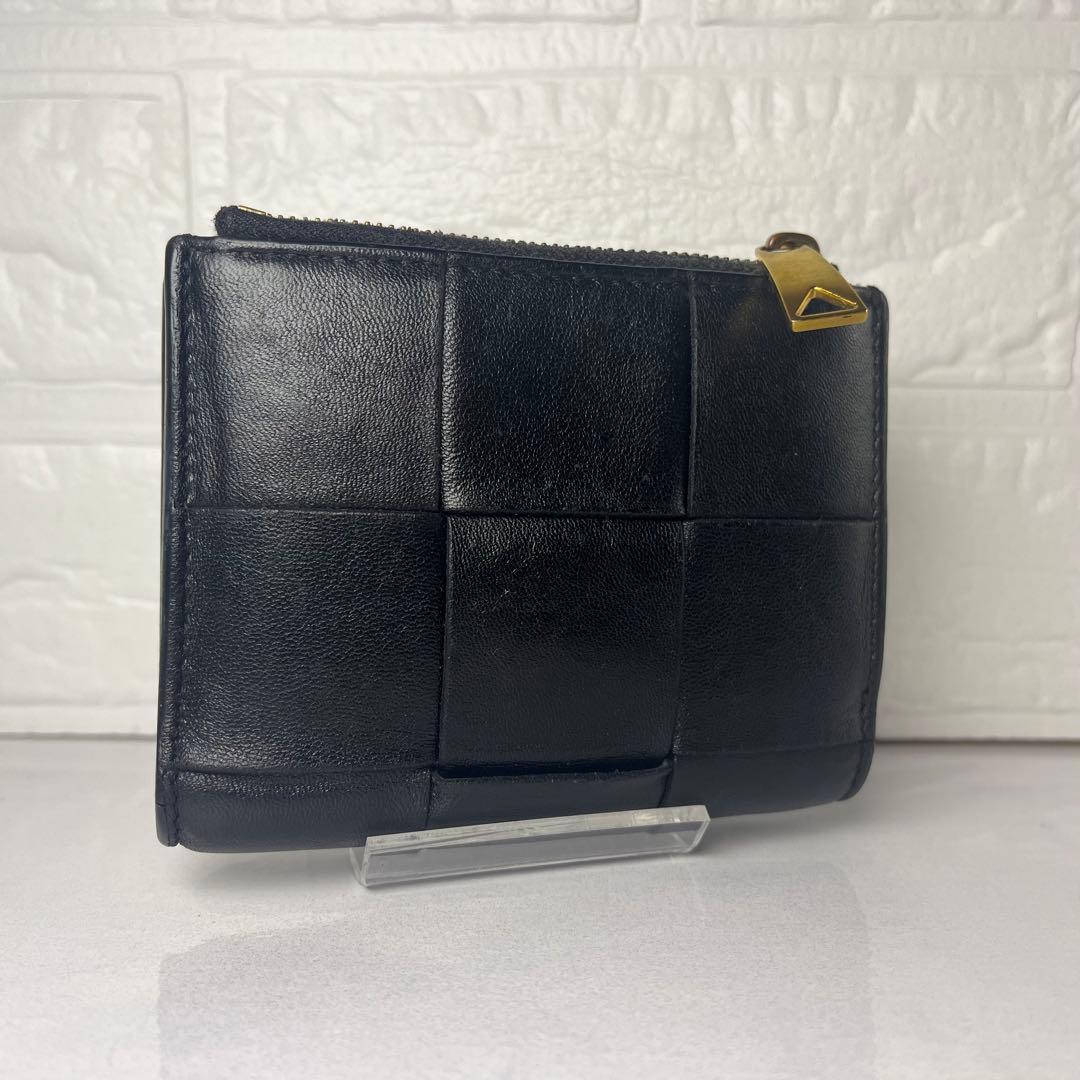 BOTTEGA VENETA カセット 二つ折り 財布 美品 ボッテガ ブラック