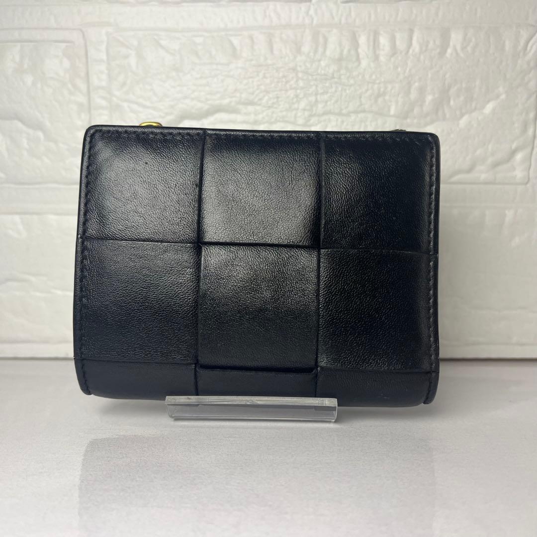 BOTTEGA VENETA カセット 二つ折り 財布 美品 ボッテガ ブラック