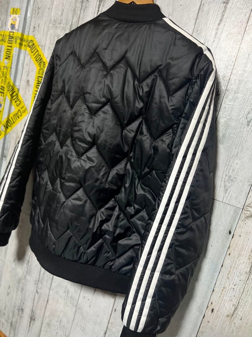 adidas キルティングジャケット ダブルジップ ブラック SST 新品未使用