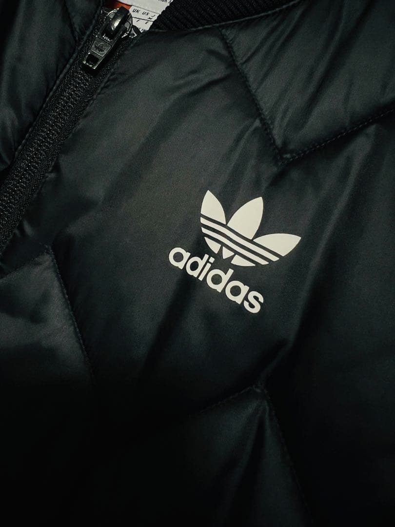adidas キルティングジャケット ダブルジップ ブラック SST 新品未使用