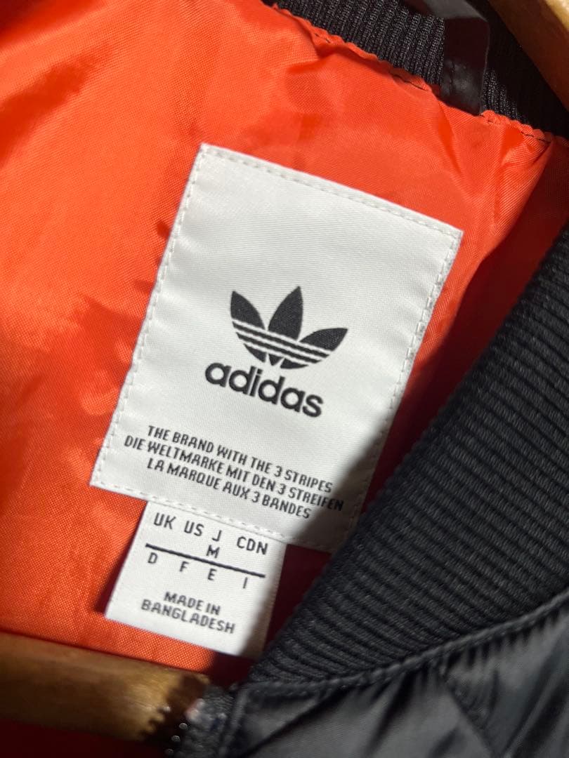 adidas キルティングジャケット ダブルジップ ブラック SST 新品未使用