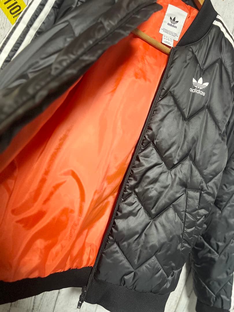 adidas キルティングジャケット ダブルジップ ブラック SST 新品未使用