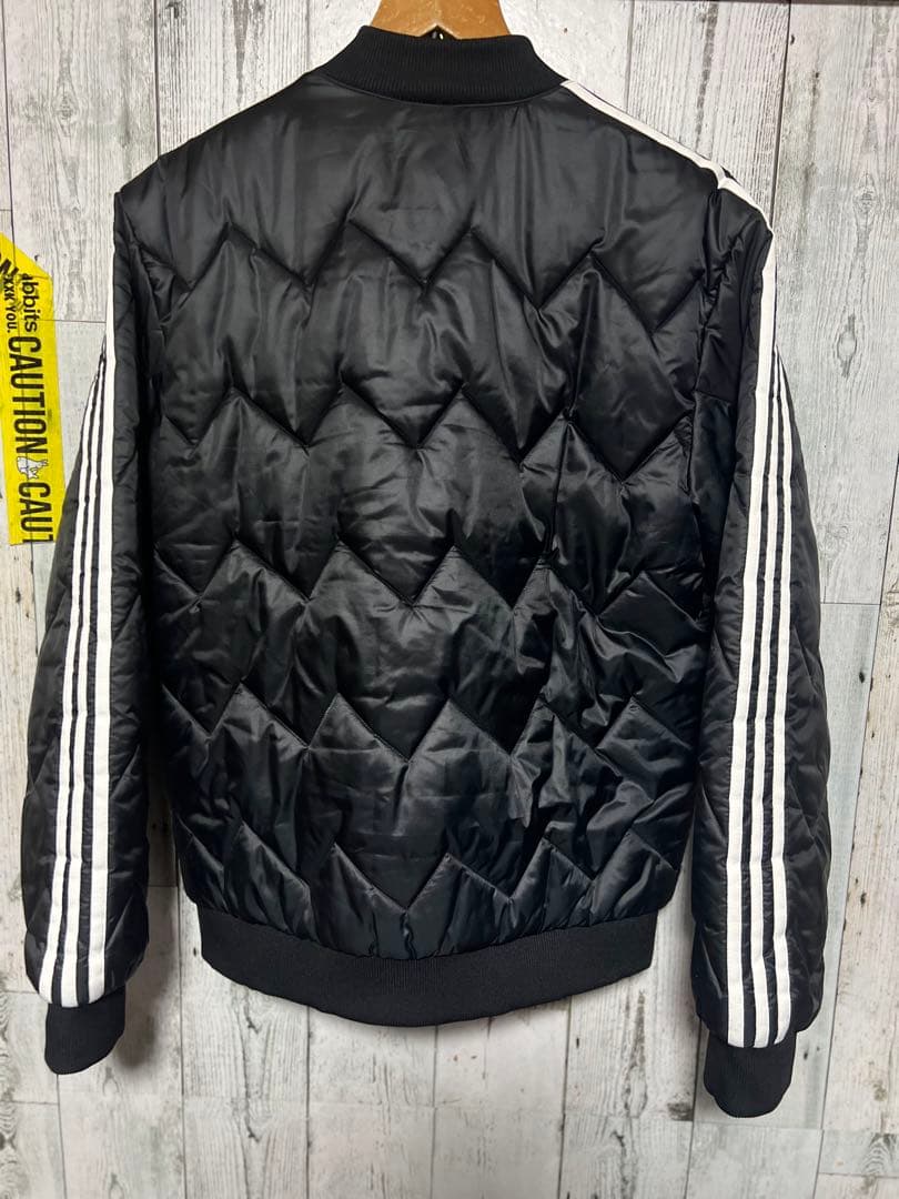 adidas キルティングジャケット ダブルジップ ブラック SST 新品未使用