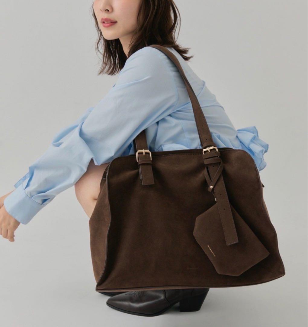 【Fumo】mystic ステッチラインボストンBAG ブラウン
