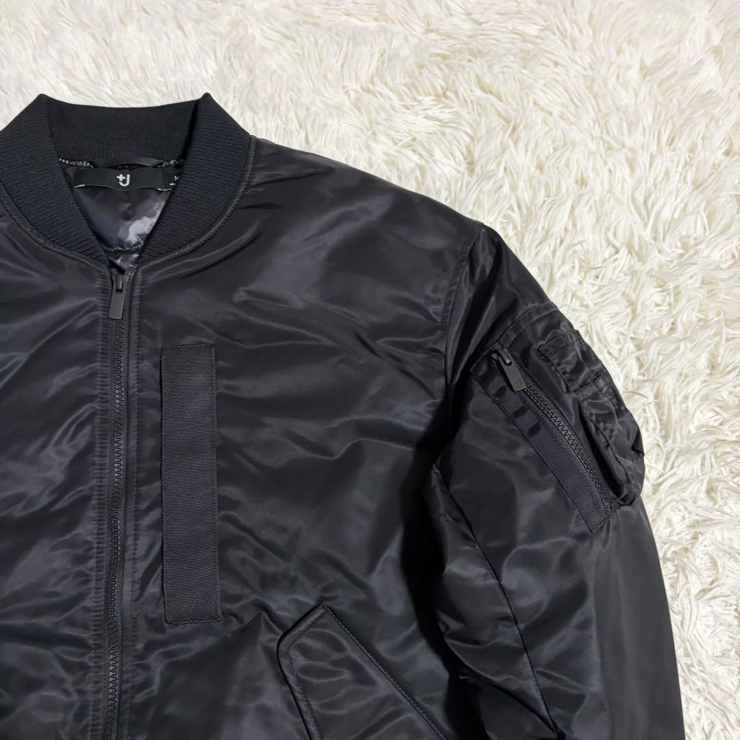【極美品】UNIQLO +J ハイブリッドダウンオーバーサイズMA-1 Mサイズ