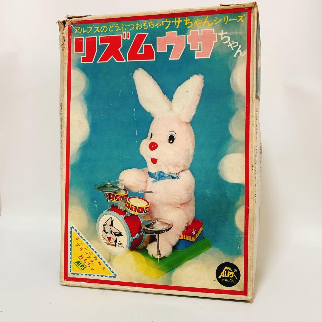 動作確認済み ALPS リズムウサちゃん 昭和レトロ ドラマー