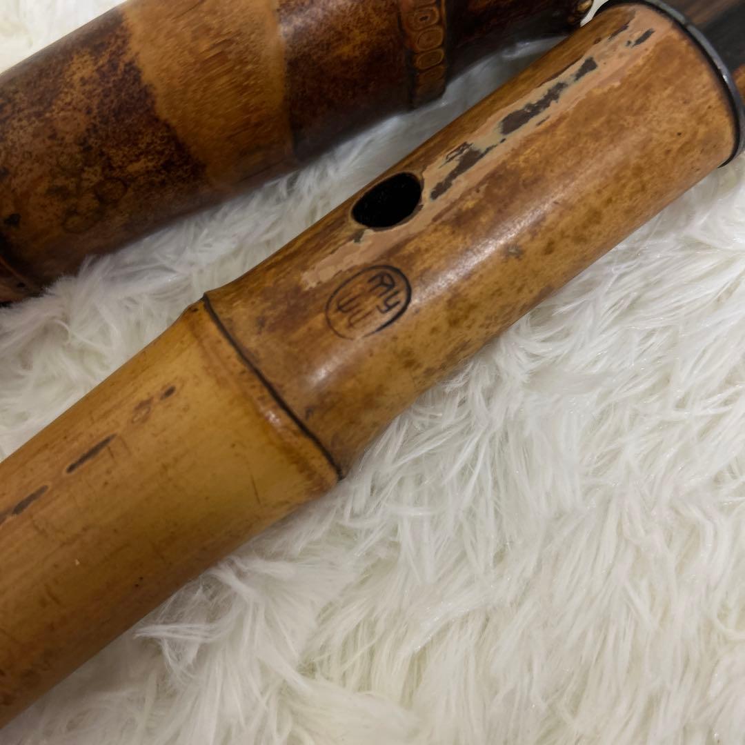 【希少品】尺八 竹仙 籐巻　約55cm