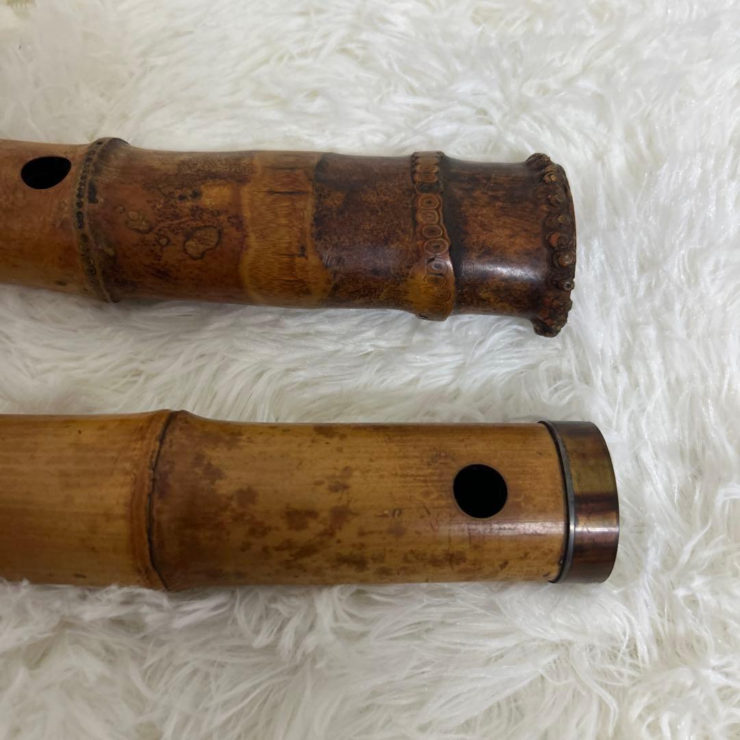 【希少品】尺八 竹仙 籐巻　約55cm