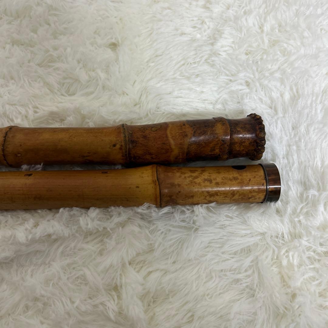 【希少品】尺八 竹仙 籐巻　約55cm