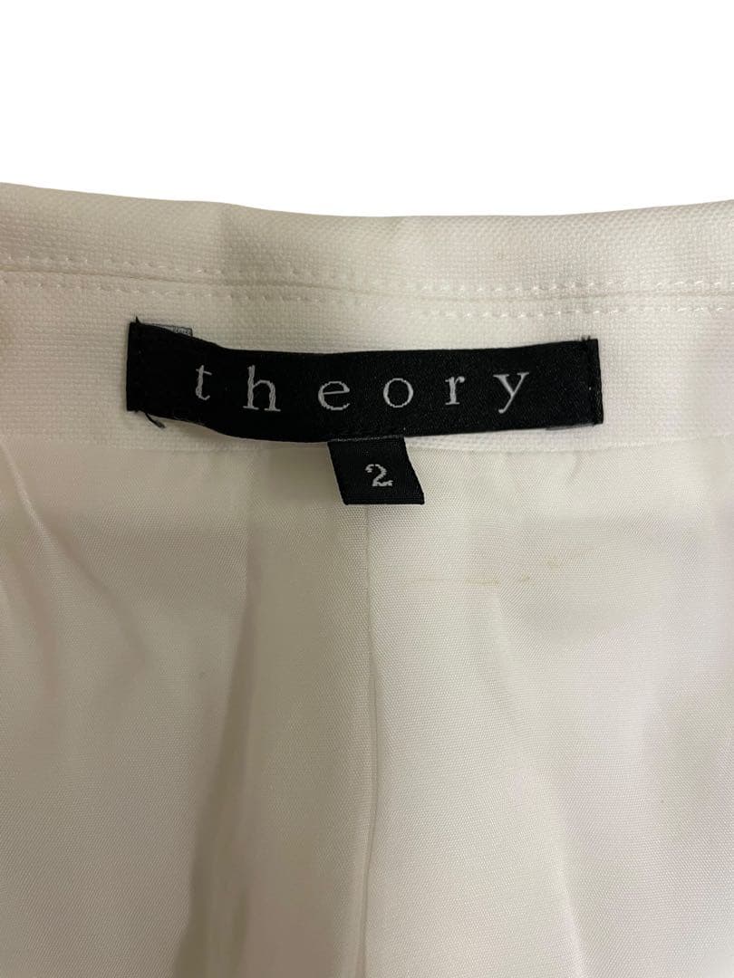 【極美品】Theory テーラードジャケット 白 M きれいめ 通勤