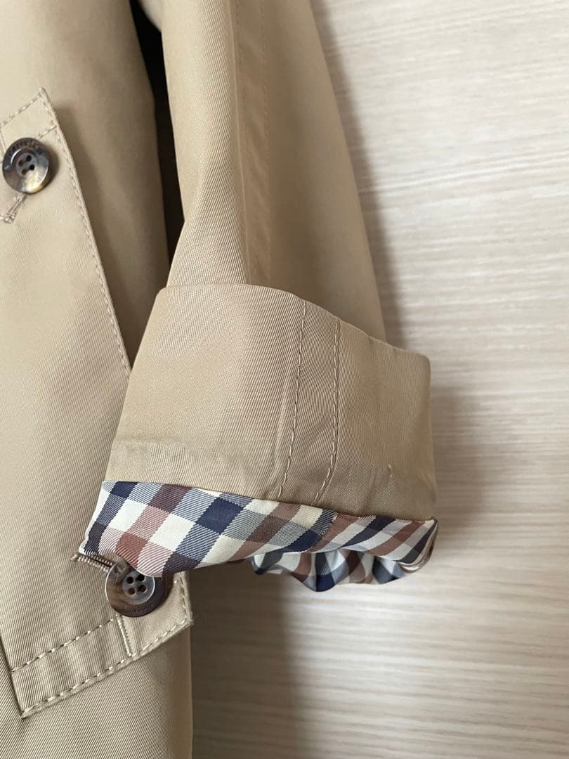 Aquascutum　アクアスキュータム　トレンチコート　ブルーライナー付き