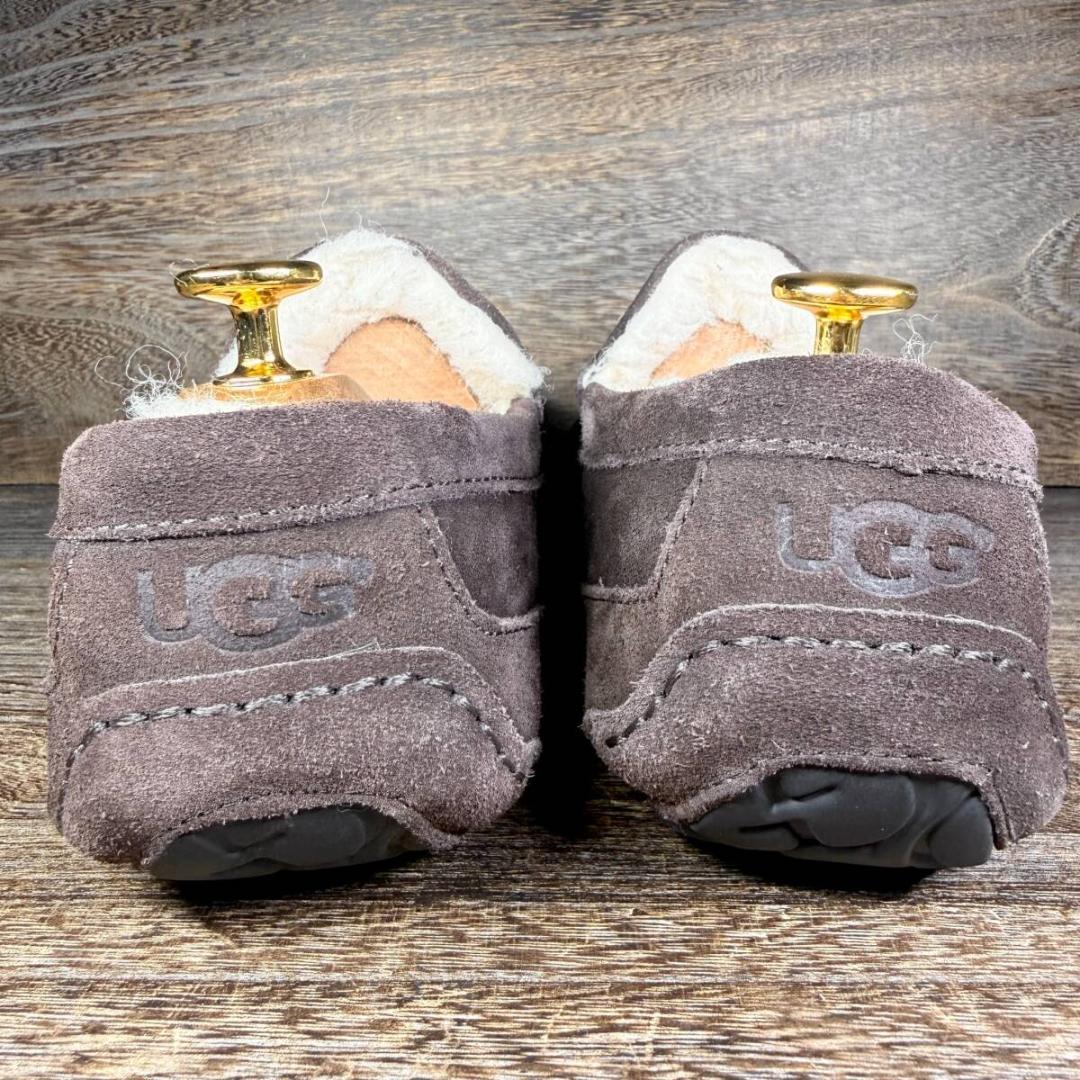 ◆UGG◆アグ 26.0cm モカシン アスコット スエード ブラウン レザー