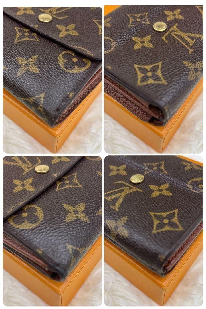 ルイヴィトン モノグラム ポルトモネビエカルトクレディ Wホック財布