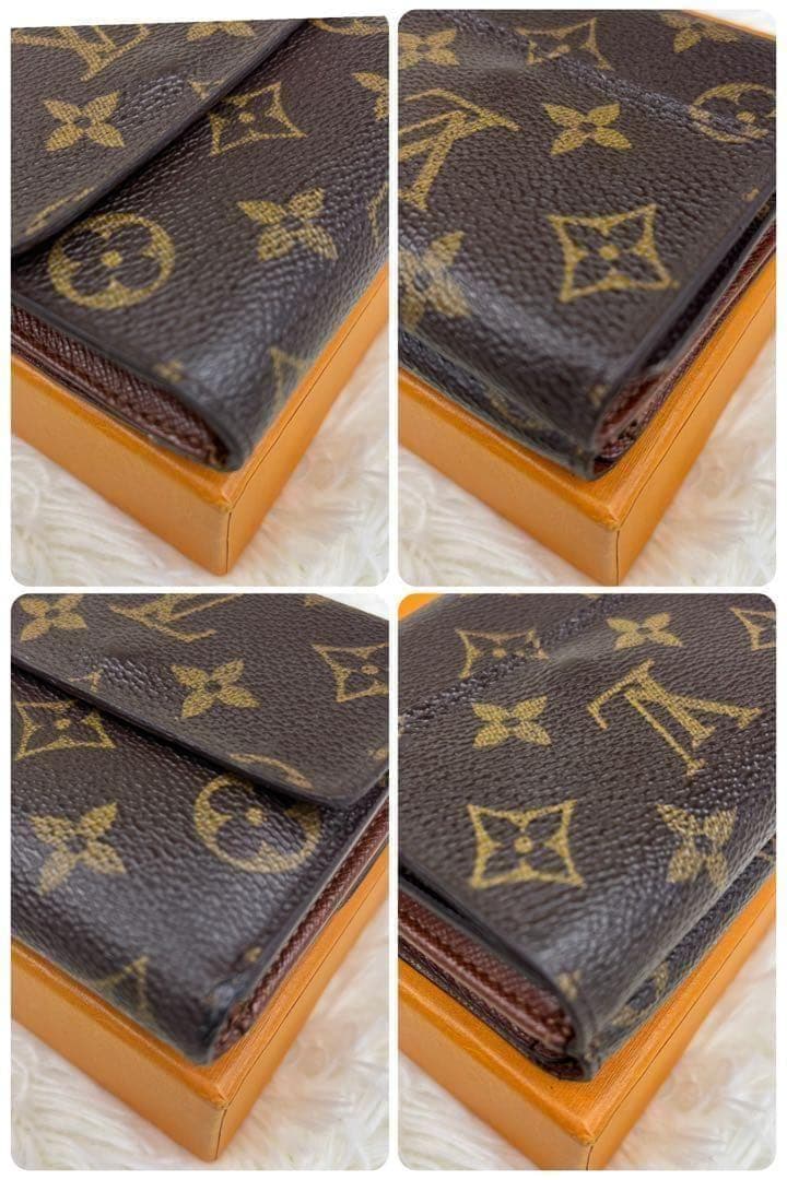 ルイヴィトン モノグラム ポルトモネビエカルトクレディ Wホック財布