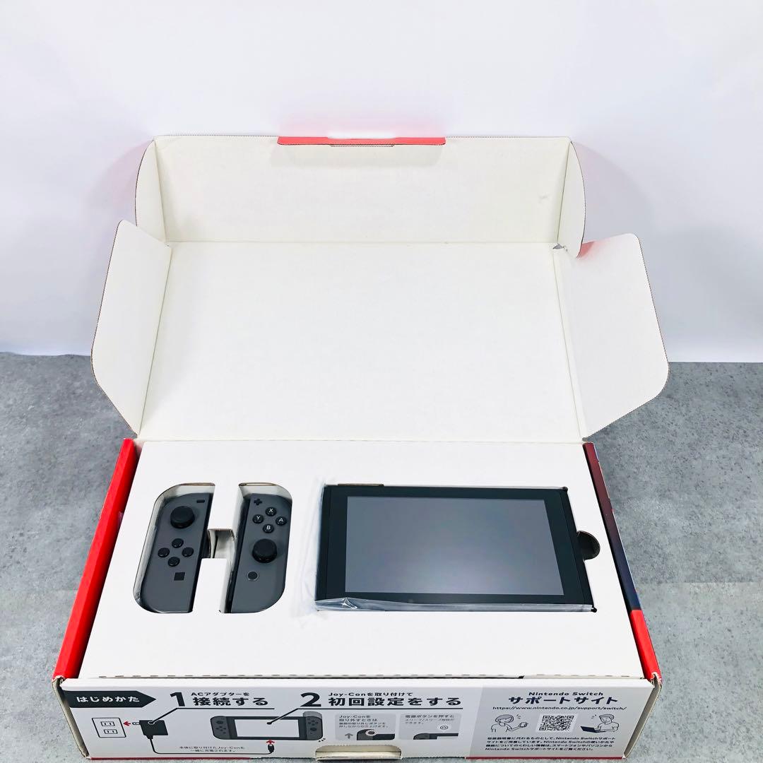 【美品】 バッテリー強化版 Nintendo Switch 本体 グレー