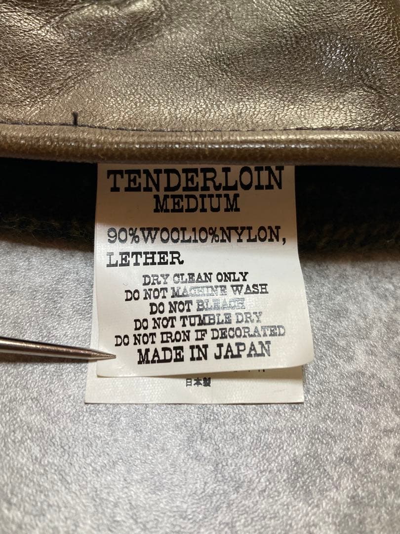 I*L様 TENDERLOIN バッファローチェックレザー切替グローブ