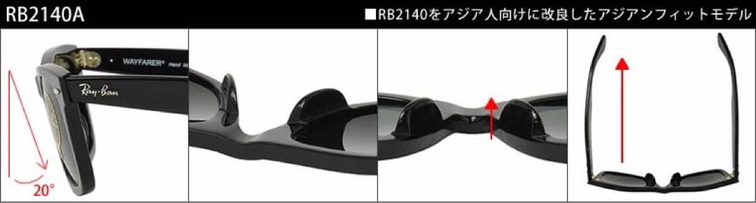 Ray-Ban Wayfarer RB2140-A 901 54□18