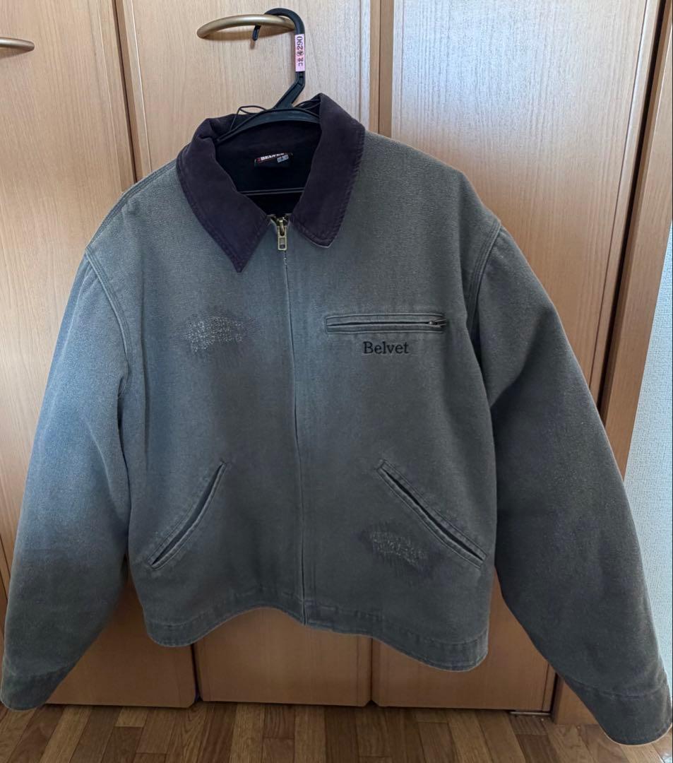 BELVET Repair Detroit Jacket グレー