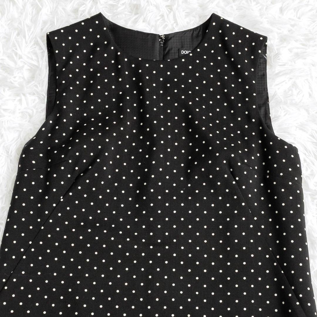 DOLCE&GABBANA ドルチェアンドガッバーナ ドット ワンピース 40