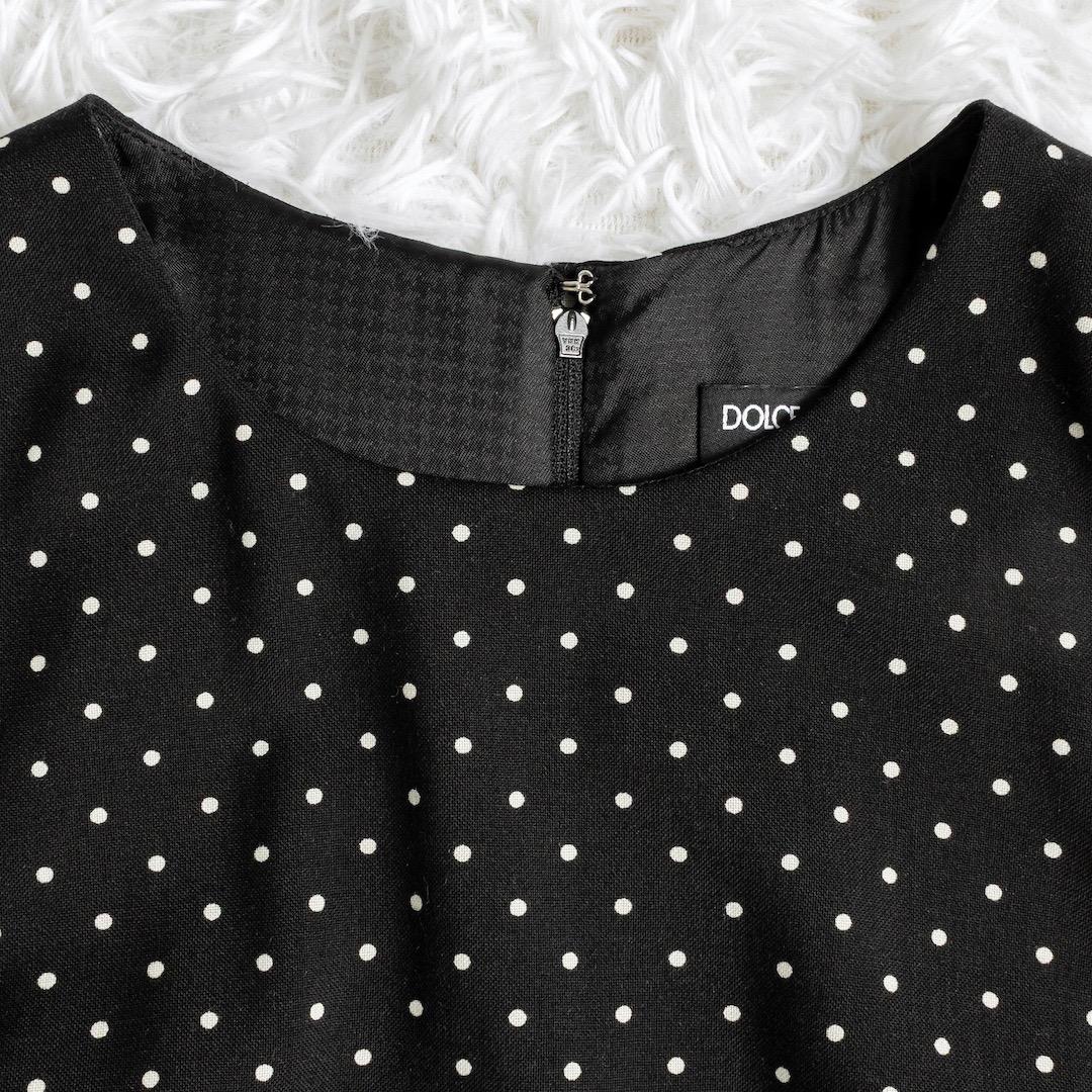 DOLCE&GABBANA ドルチェアンドガッバーナ ドット ワンピース 40