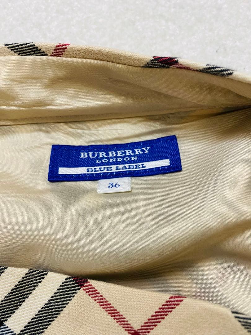 BURBERRY BLUE LABEL ボートネック ワンピース
