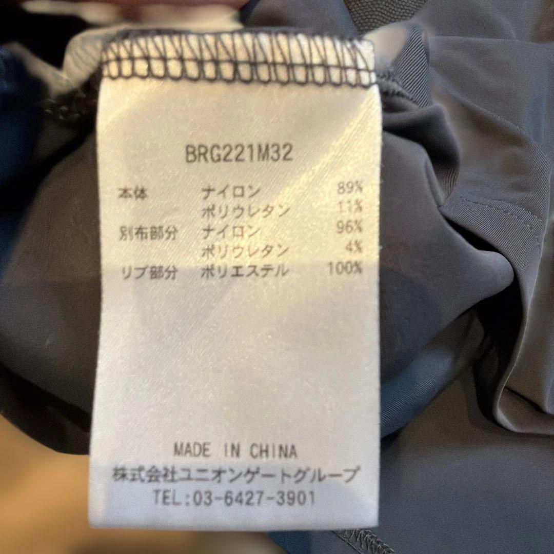 【美品】BRIEFING メンズ　ゴルフシャツ　グレー　速乾