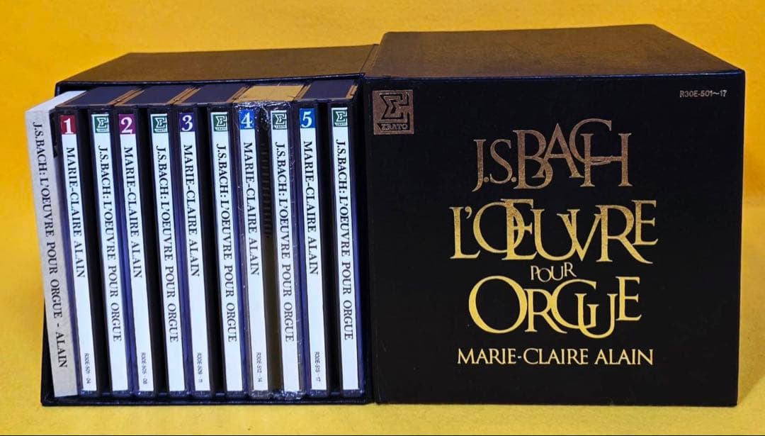新品1986年製マリークレールアラン17CDBOXセット解説本バッハオルガン全集