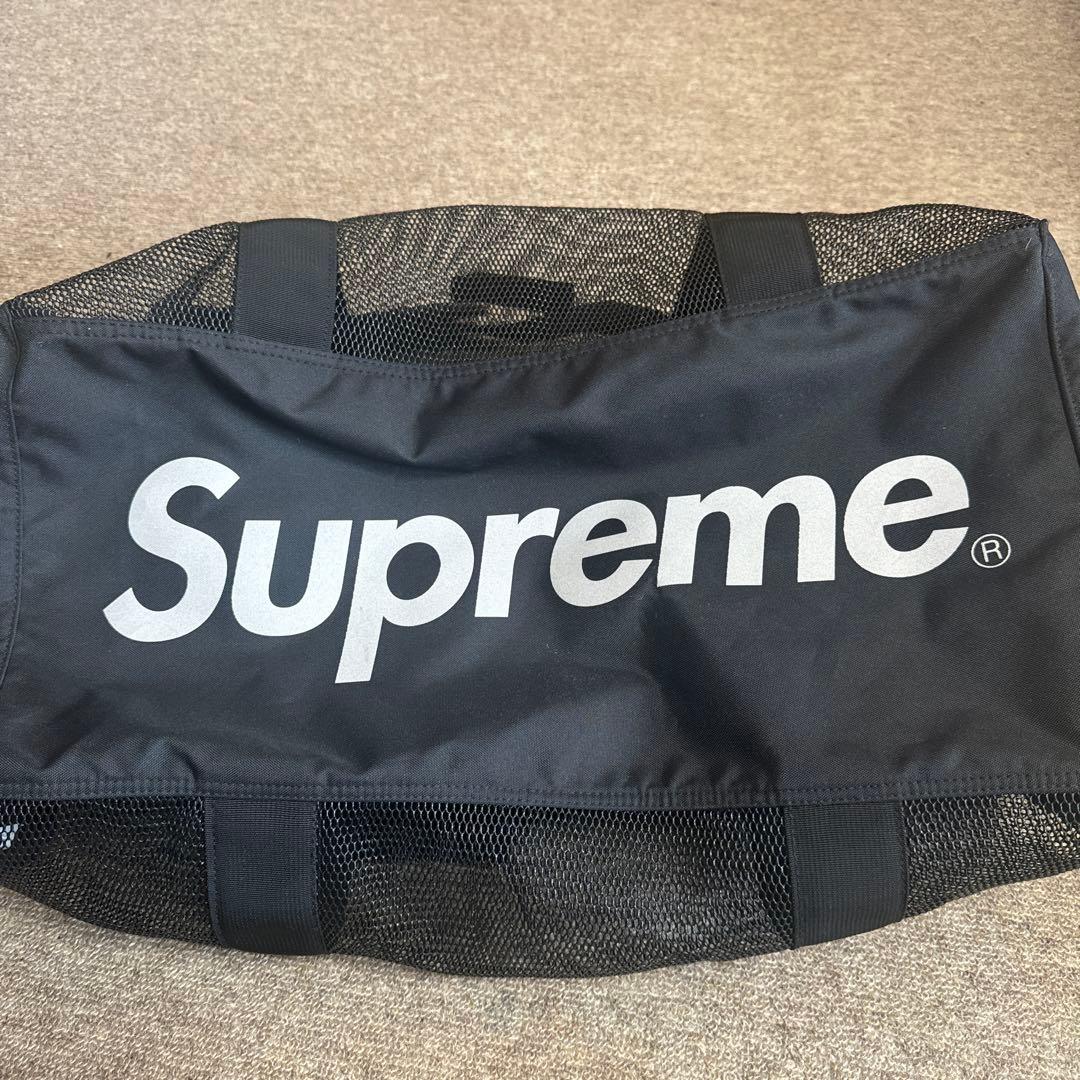 Supreme メッシュボストンバッグ ブラック 20SS