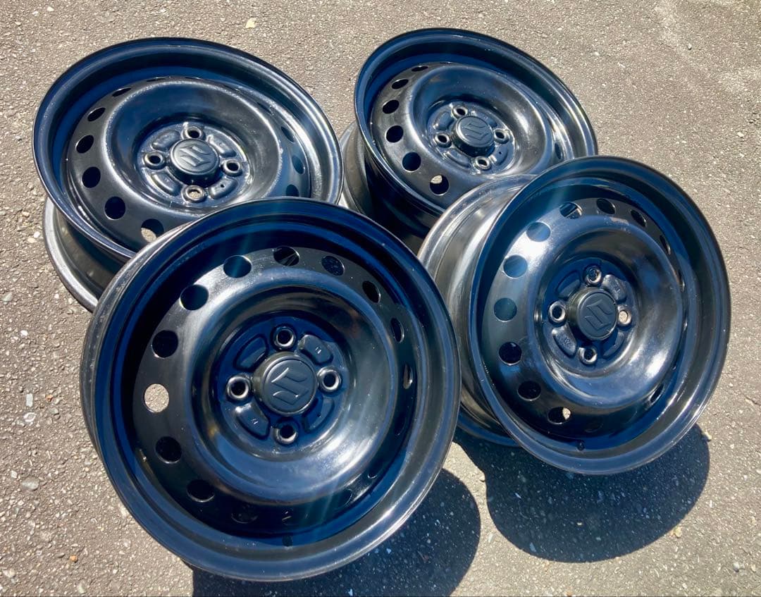 〜12/16まで値引きA ワイドリム 6J 14インチ鉄ホイールA+B合わせ4本